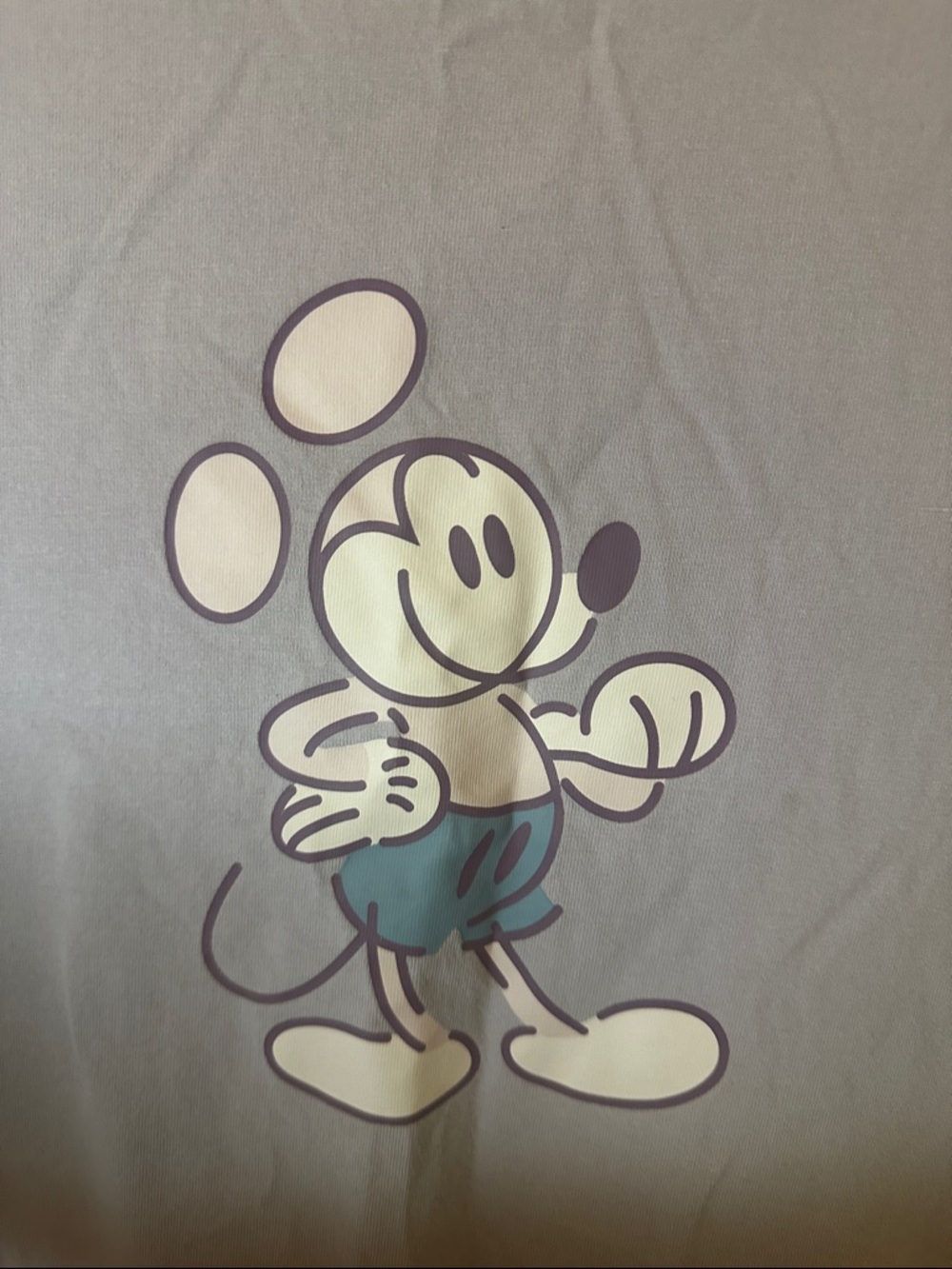 DISNEY Lavender Mickey Crop Tshirt Top 3x - Picture 2 of 6